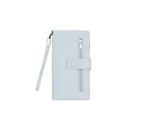 QUEEN HELENA Portafoglio con Zip e Laccetto da Polso Mini Pochette Donna PF22-8 (Celeste)