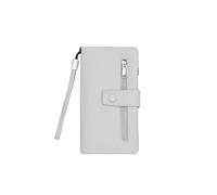 QUEEN HELENA Portafoglio con Zip e Laccetto da Polso Mini Pochette Donna PF22-8 (Grigio)