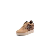 QUEEN HELENA Sneakers Alte con Zeppa Interna Donna X35-42 | Sneakers donna, tomaia in microfibra, tessuto e PU, fodera e sottopiede in tessuto, zeppa interna 10 cm, lacci
