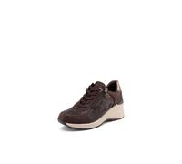 QUEEN HELENA Sneakers Donna con Zeppa e Zip Laterale X35-38 | Scarpe da ginnastica donna, tomaia in microfibra e PU, fodera e sottopiede in tessuto, zeppa 7 cm, lacci e zip laterale