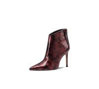 QUEEN HELENA Tronchetti con Tacco a Spillo Stivaletti con Zip Donna K4000 (Bordeaux, Sistema Taglie Calzature EU, Adulto, Donna, Numero, Media, 37)