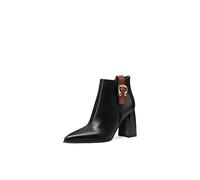 QUEEN HELENA Tronchetti con Tacco Stivaletti a Punta Donna K3228 (Nero, Sistema Taglie Calzature EU, Adulto, Donna, Numero, Media, 37)