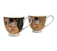 Queen Isabell Set 2 Tazze Jumbo 500 ml Gustav Klimt Il Bacio - Porcellana