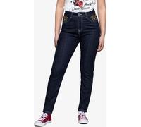 Queen Jeans a vita alta da donna Kerosin W31-L32 Blu
