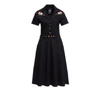Queen Kerosin Abito da donna in denim | vestibilità regolare | Western | ricamo, Nero , S