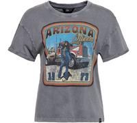 Queen Kerosin Arizona Queen T-Shirt Donna, grigio, taglia 4XL per donne