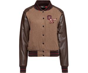 Queen Kerosin Baseball College Giacca da donna, nero-marrone, taglia 3XL per donne