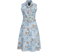 Queen Kerosin Denim Workwear Abito swing QKU26014 Azzurro S Blu