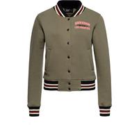 Queen Kerosin Giacca felpata college da donna "Q High School" QKU44002 XS Verde