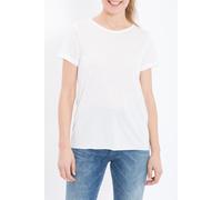 Queen Kerosin Maglietta basic in misto viscosa QK120056 Offwhite S Bianco