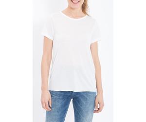 Queen Kerosin Maglietta basic in misto viscosa QK120056 Offwhite S Bianco