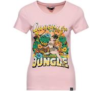 Queen Kerosin Queen Of The Jungle Maglietta da donna, rosa, taglia XL per donne