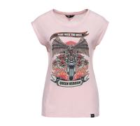 Queen Kerosin Ride into the wild t-shirt color pesca taglia S