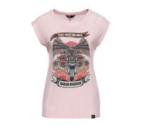 Queen Kerosin Ride into the wild t-shirt color pesca taglia XS