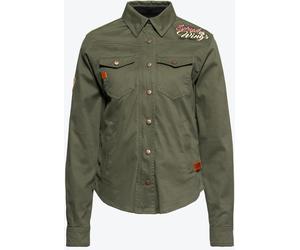 Queen Kerosin Spread your Wings Camicia Da Donna, verde, taglia XS per donne