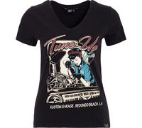 Queen Kerosin Tune Up, donne t-shirt XL female Nero/Blu/Rosso