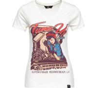 Queen Kerosin Tune Up, donne t-shirt XXL female Bianco/Blu/Rosso