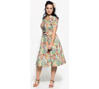 Queen Kerosin Vintage Summer Swing Abito da donna, multicolore, taglia XS per donne