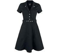 Queen Kerosin Workwear Dress Donna Abito Media Lunghezza Nero M