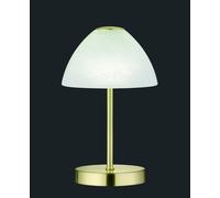QUEEN LAMPADA DA TAVOLO LED 3W 280lm, 3000K METALLO OTTONE TOUCH 4 INTENSITA' DIFFUSORE COPPA VETRO H.24CM