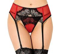 Queen Lingerie Perizoma con reggicalze in pizzo, 100 g