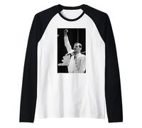 Queen Magic Tour dal Vivo Freddie Mercury Wembley '86 Maglia con Maniche Raglan