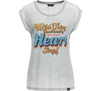 Queen Maglietta da donna Paraffin Enzyme Wash "Wild Thing" QKI41012 L Verde