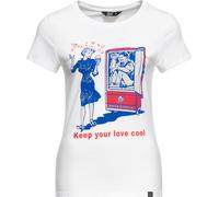 Queen Maglietta Kerosin Basic Donna "Cool Love" QKU41010 XL Bianco