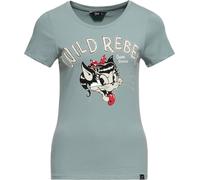 Queen Maglietta Kerosin da donna con stampa "Wild Rebel" QKI11005 L Verde