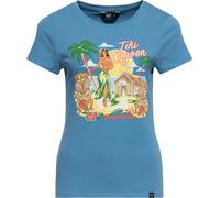 Queen Maglietta Kerosin Donna Basic "Tiki Lagoon" QKU41012 M Blu
