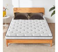 Queen Materasso ibrido in memory foam, con infusione di gel, con imbottitura in peluche, sollievo dalla pressione, 15 cm di spessore, 100 x 190 cm, per una qualità ottimale del sonno