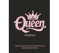 Queen Notebook: She's a Queen. Loved by God. Rooted in Grace. Unshakable in Her Worth. 8.5 x 11-inch Christian notebook