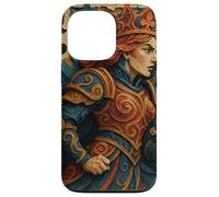 Queen of Club Warrior Armor Medieval Fantasy Lucky Poker Custodia per iPhone 13 Pro