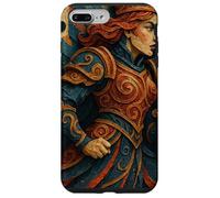 Queen of Club Warrior Armor Medieval Fantasy Lucky Poker Custodia per iPhone 7 Plus/8 Plus