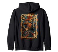Queen of Club Warrior Armor Medieval Fantasy Lucky Poker Felpa con Cappuccio