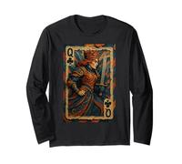 Queen of Club Warrior Armor Medieval Fantasy Lucky Poker Maglia a Manica