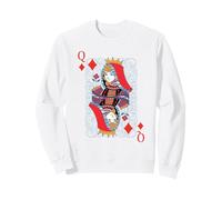 Queen of Diamonds - Carte da Poker per Blackjack Felpa