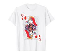 Queen of Diamonds - Carte da Poker per Blackjack Maglietta