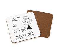 Queen Of F-King Tutto Citazione Sottobicchiere - Divertente Ragazze da Ragazza