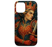 Queen of Heart Playing Card Paper Cut Lucky Poker Custodia per iPhone 12/12 Pro