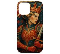 Queen of Heart Playing Card Paper Cut Lucky Poker Custodia per iPhone 12 Pro Max