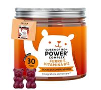 Queen of Iron Power Complex - Integratore Ferro - Difese Immunitarie Gummies - Altamente dosate con Vitamina B12, B1, B6, C, D, Iodio - 30 pezzi (1 mese) - Senza zucchero, Vegane - Bears with Benefits
