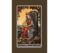 Queen of Pentacles - Tarot Card Notebook - Card No.66 (Color Ed.): A5 Ruled Lined Tarot Journal Diary Sketchbook Notebook - Queen of Pentacles (Nurturing and Practicality)