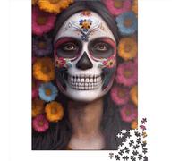Queen Of Skulls Jigsaw Puzzle Impossible 1000 Pezzi Decorazione Per La Casa. Giochi Rilassamento E Intelligence Per Adulti E Ragazzi Da 14 Anni 1000pcs (38x26cm)