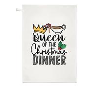 Queen Of The Natale Cena Strofinaccio Mamma Mother's Giorno Migliore Divertente