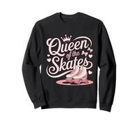 Queen of The Roller Skates 80s Roller Skater Felpa