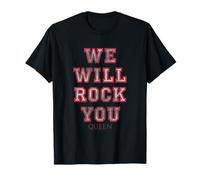 Queen Official We Will Rock You Rosa Maglietta Maglietta