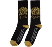 Queen Oro Crest Band Logo Ankle Calzini Size One Size
