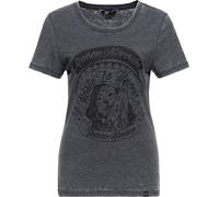 Queen Paraffin Ladies Loosefit Maglietta "Tijuana Mexio" QKI41015 L Nero
