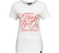 Queen Paraffin Ladies Trust no One Classic T-Shirt Pink L Rosa